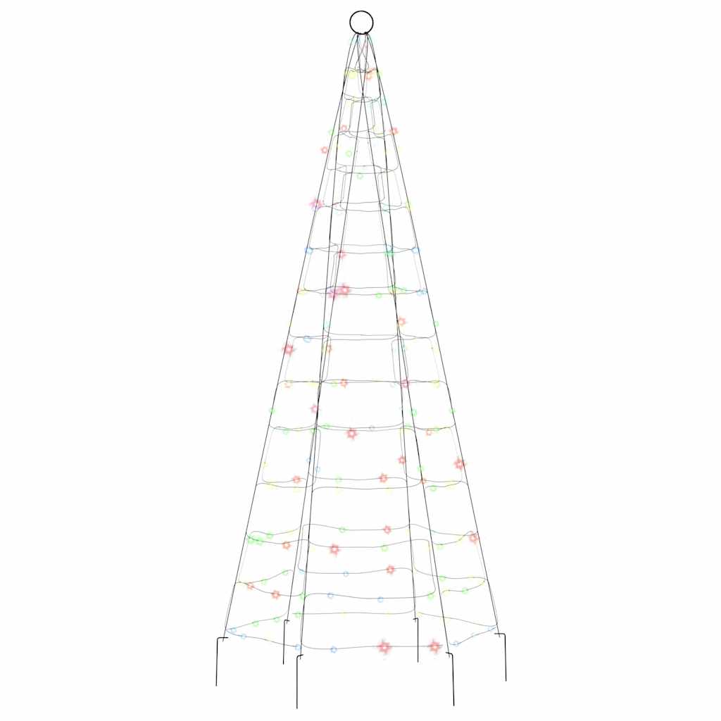 LED Christmas Tree Colorful Copper, Iron 70.9 in height