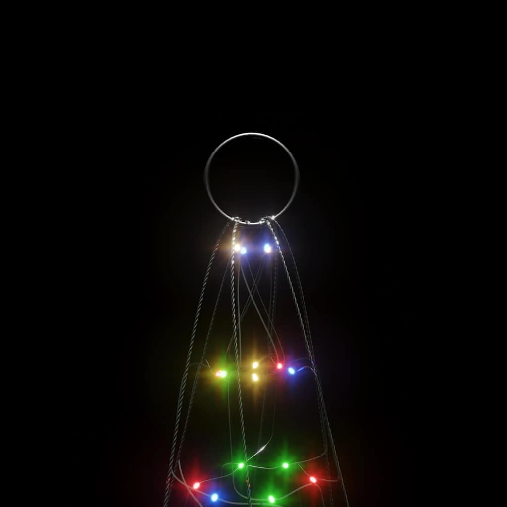 LED Christmas Tree Colorful Copper, Iron 70.9 in height