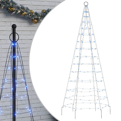 LED Christmas Tree Blue, Dark Green Copper, Iron Collapsible