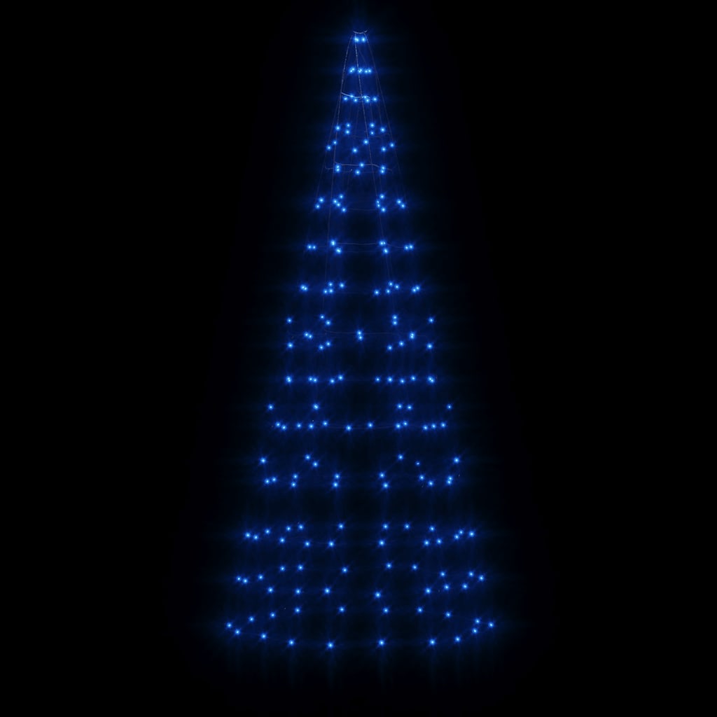 LED Christmas Tree Blue, Dark Green Copper, Iron Collapsible