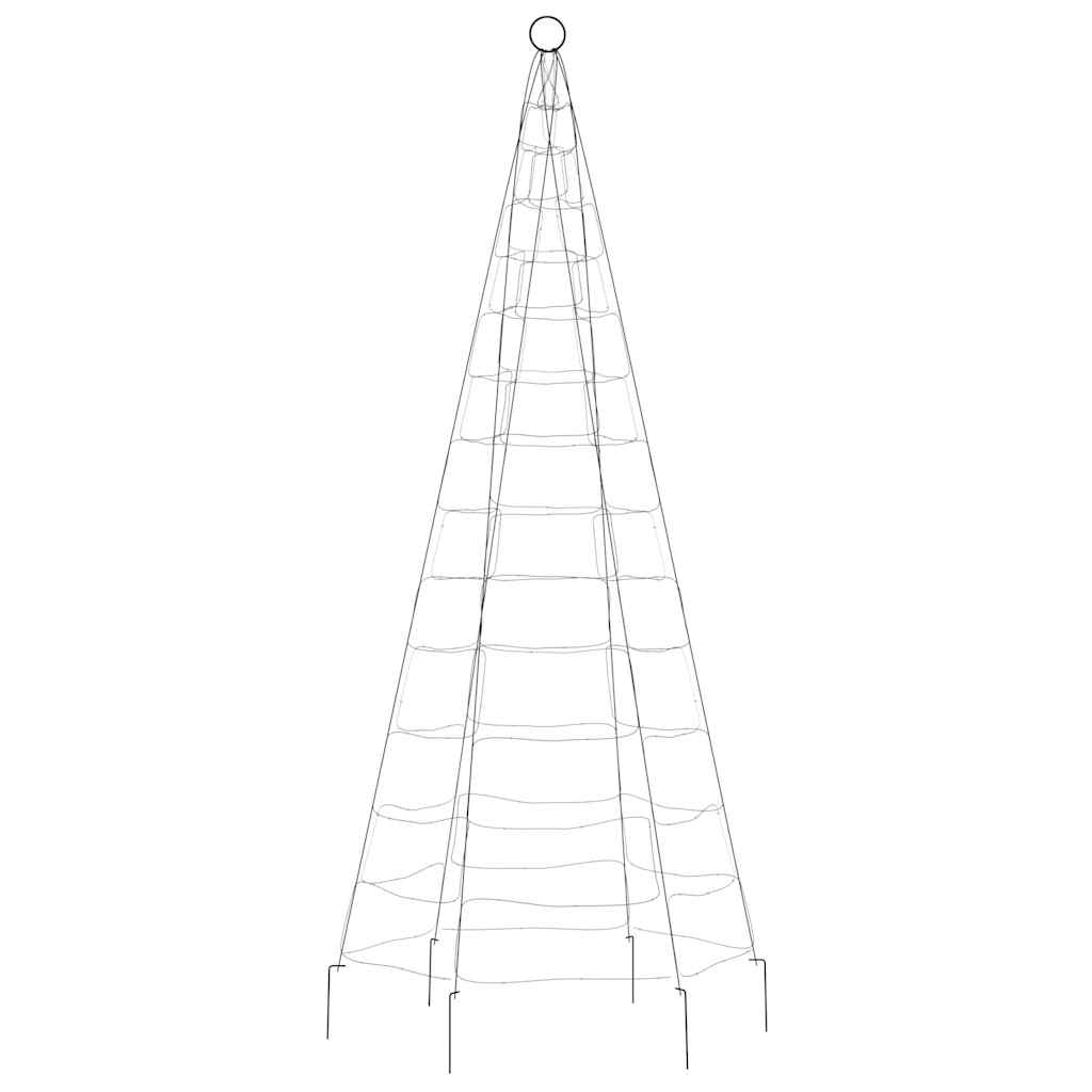 LED Christmas Tree Blue, Dark Green Copper, Iron Collapsible