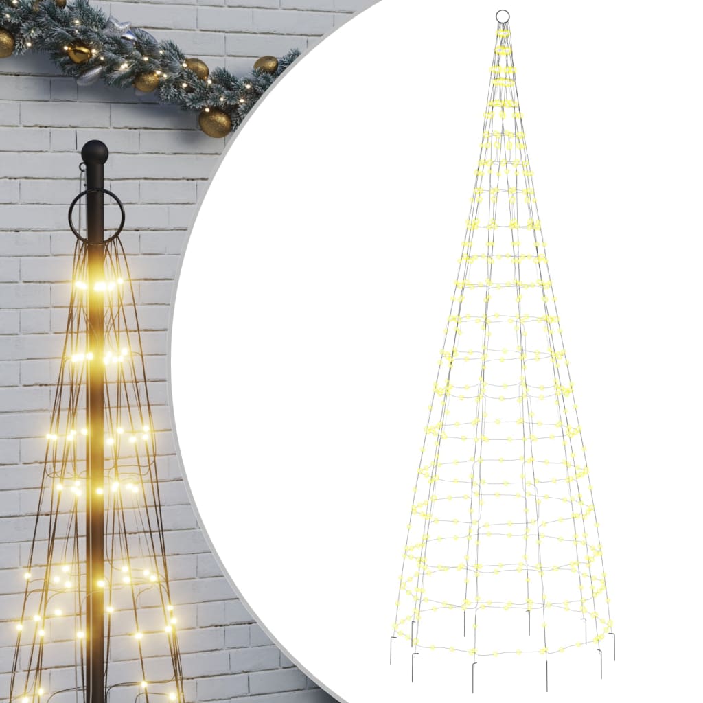 LED Christmas Tree Warm white, Dark green Copper, Iron 118.1 in