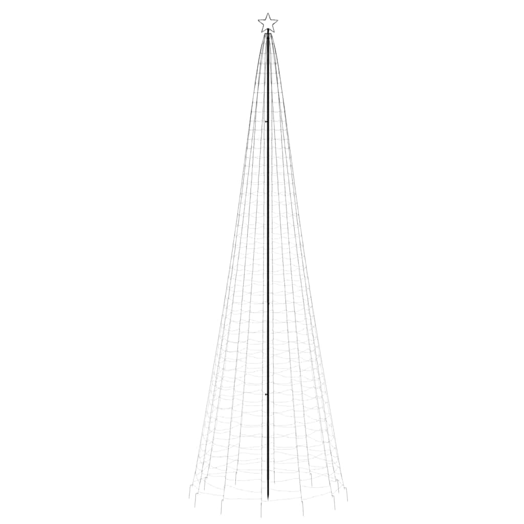 LED Christmas Tree Warm white Copper, Iron 196.9 inches
