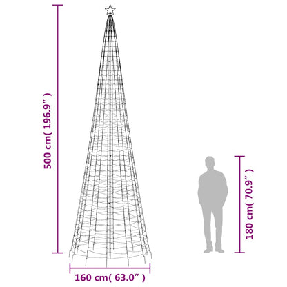 LED Christmas Tree Warm white Copper, Iron 196.9 inches