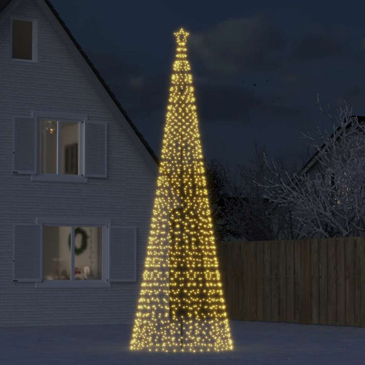 LED Christmas Tree Warm white Copper, Iron 196.9 inches