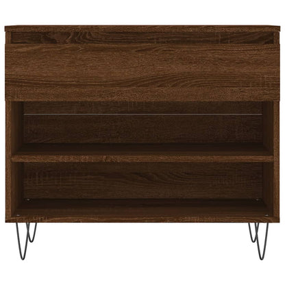 Shoe Cabinet Brown Oak Engineered wood Medium Shoe Cabinet