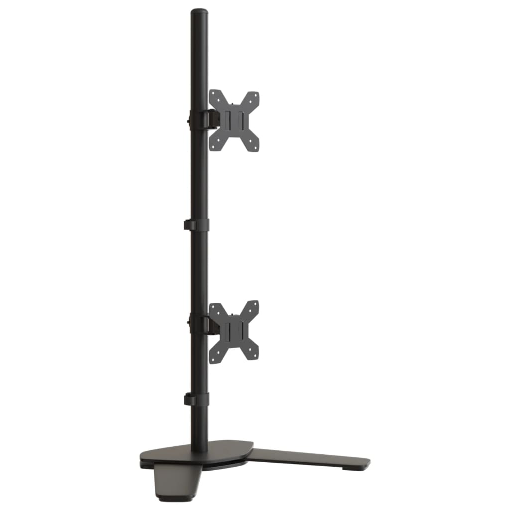 Dual Monitor Stand Black Steel VESA 75/3.94 "