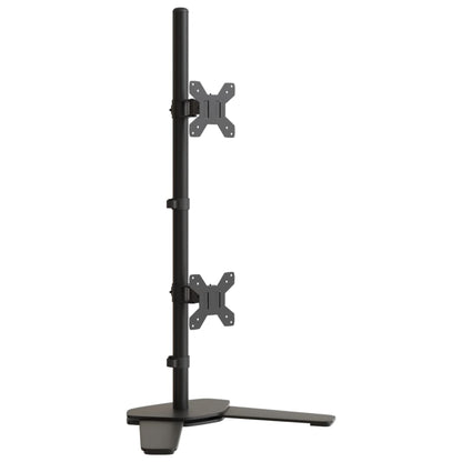 Dual Monitor Stand Black Steel VESA 75/3.94 "