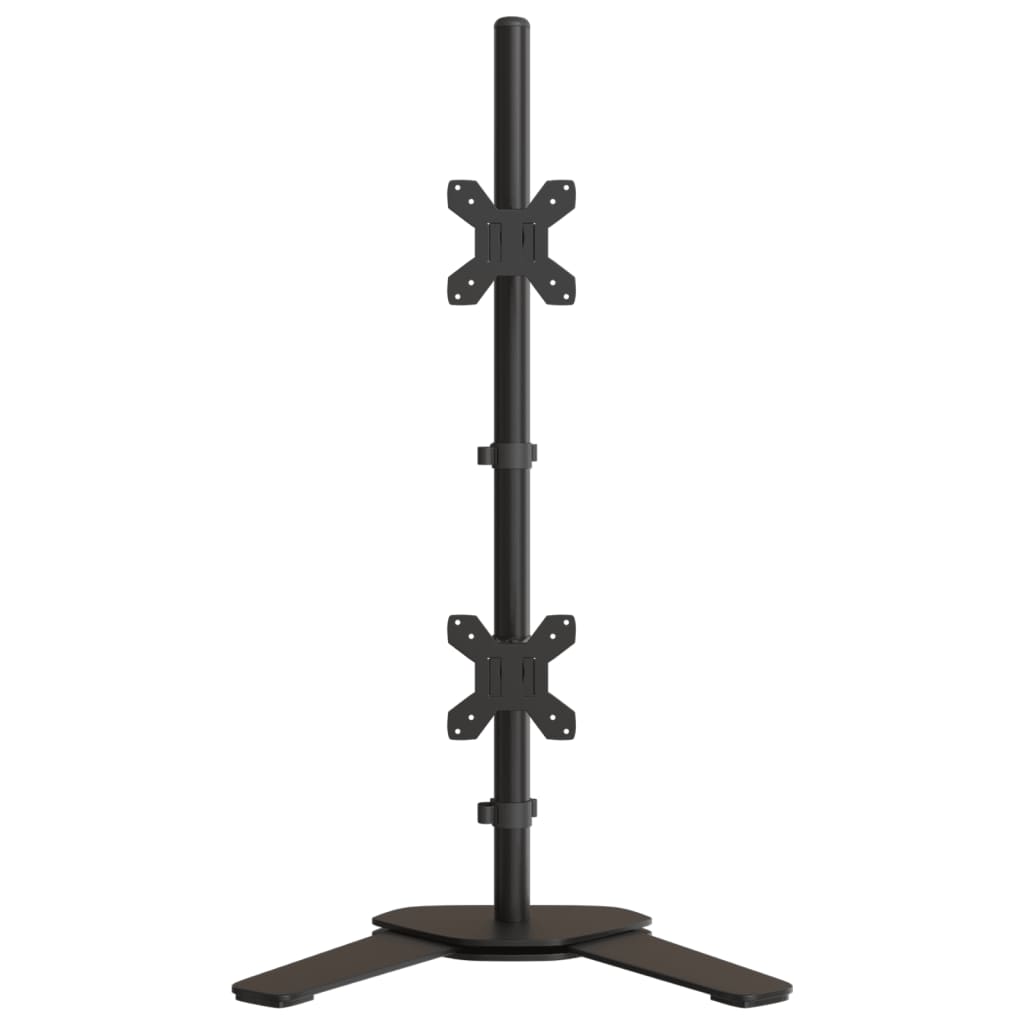 Dual Monitor Stand Black Steel VESA 75/3.94 "
