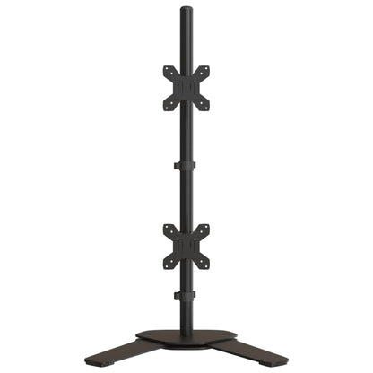 Dual Monitor Stand Black Steel VESA 75/3.94 "
