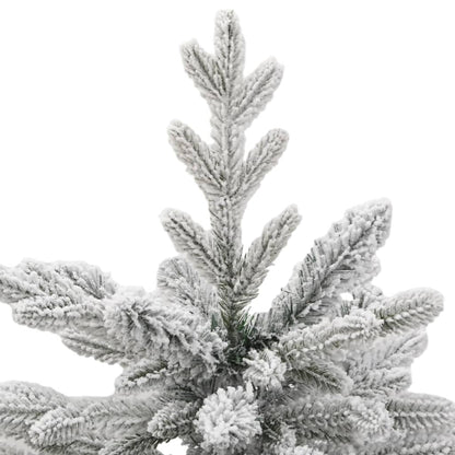 Artificial Hinged Christmas Tree Green and white PVC Medium