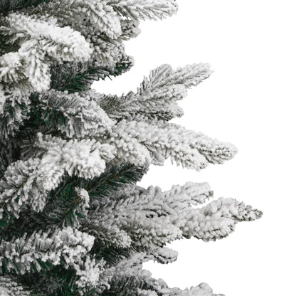 Artificial Hinged Christmas Tree Green and white PVC Medium