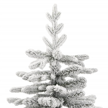 Artificial Hinged Christmas Tree Green and White PE, PVC, Iron