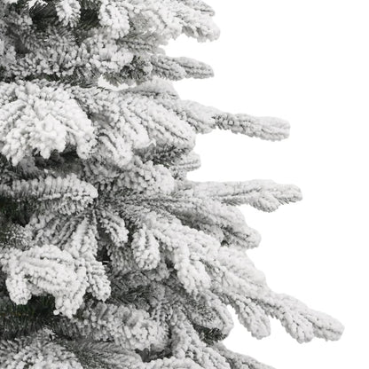 Artificial Hinged Christmas Tree Green and White PE, PVC, Iron