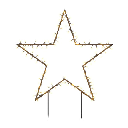 Christmas Light Decoration Warm white, Black Iron Large