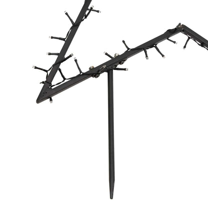 Christmas Light Decoration Warm white, Black Iron Large