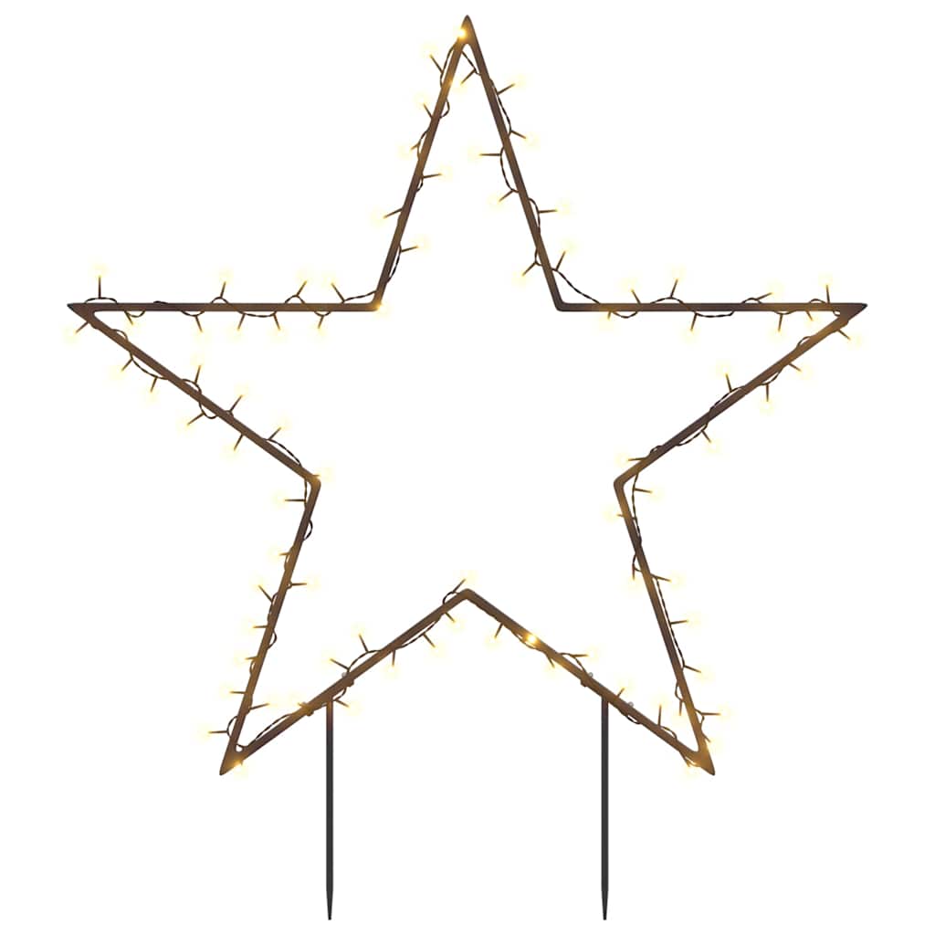 Christmas Light Decoration Warm white, Black Iron 23.6 in