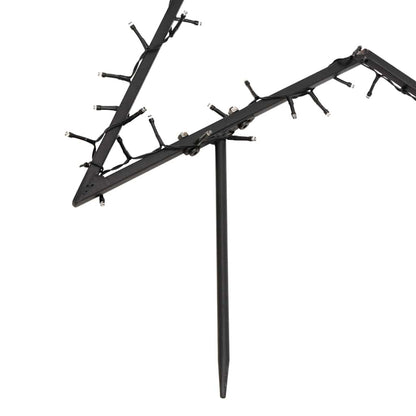Christmas Light Decoration Warm white, Black Iron 23.6 in