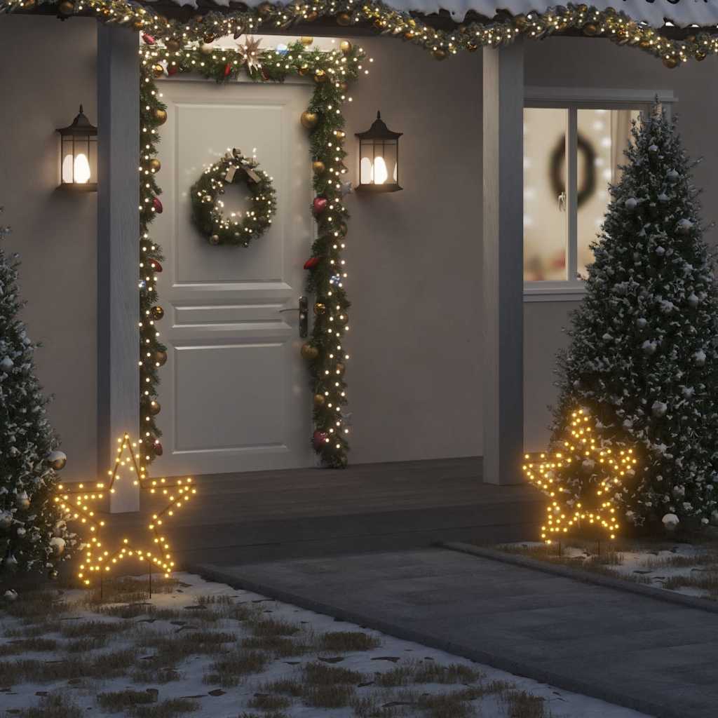 Christmas Light Decoration Warm white, Black Iron 23.6 in