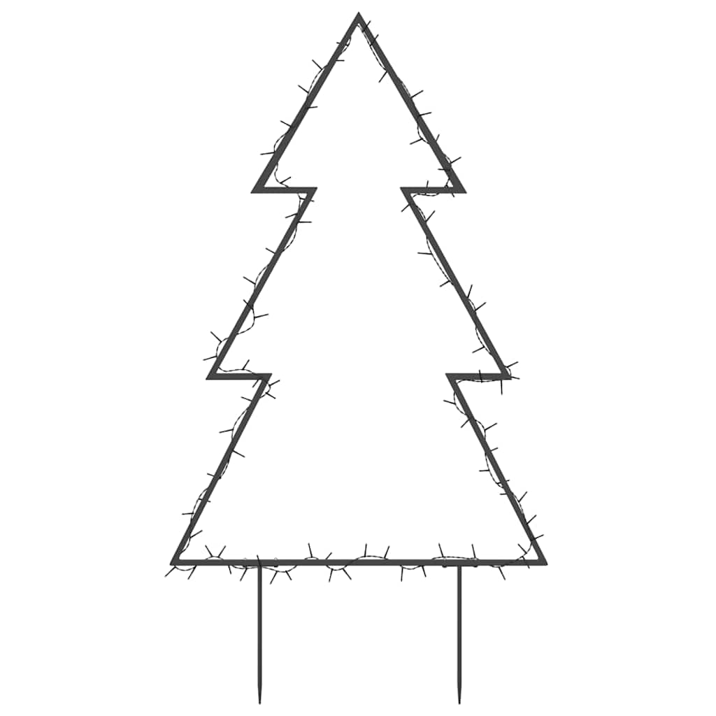 Christmas Light Decoration Warm White, Black Iron Medium