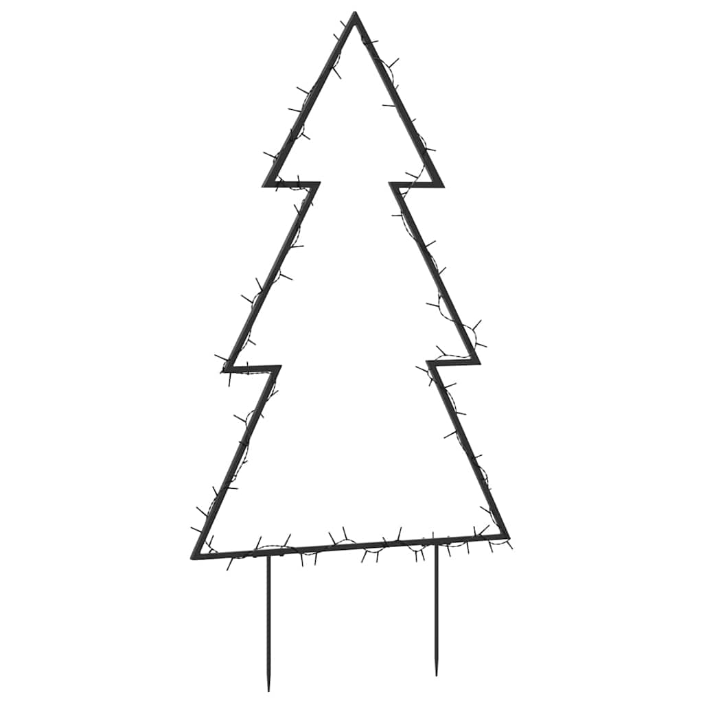 Christmas Light Decoration Warm White, Black Iron Medium