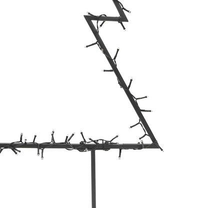 Christmas Light Decoration Warm White, Black Iron Medium