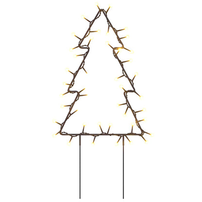 Christmas Light Decoration Set of 3 Warm white, Black Iron