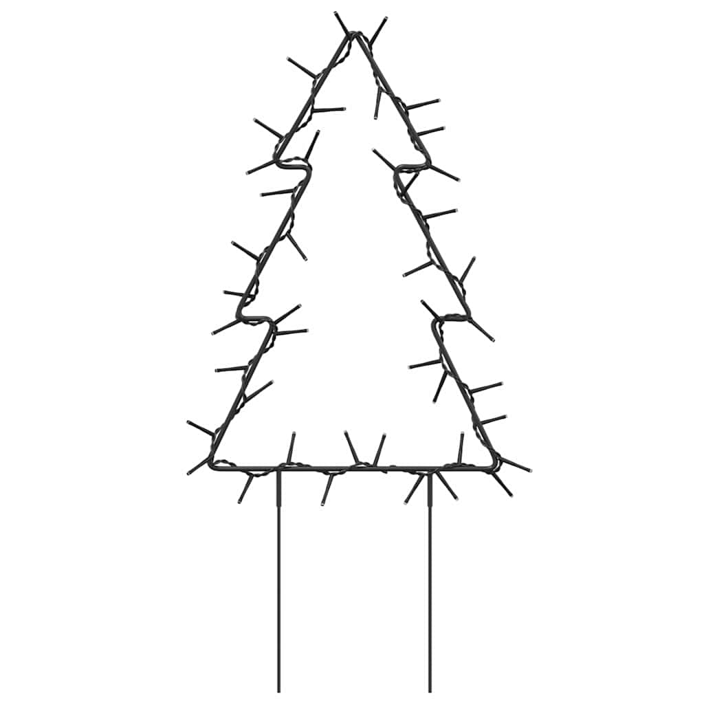 Christmas Light Decoration Set of 3 Warm white, Black Iron