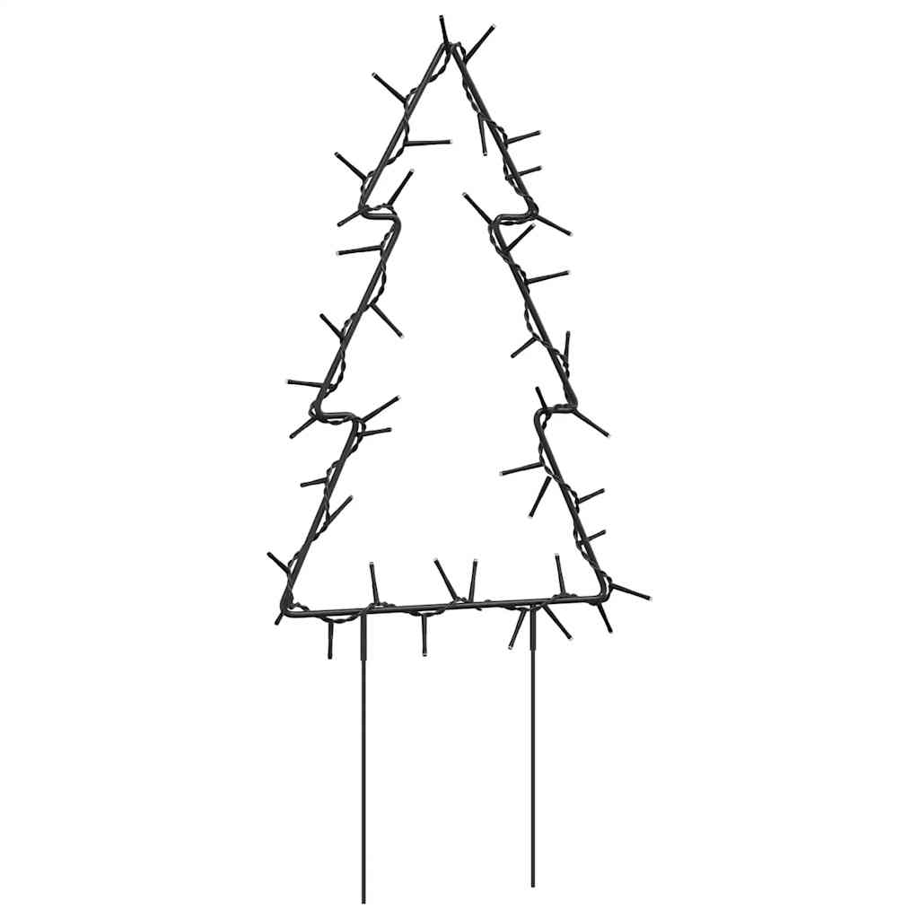 Christmas Light Decoration Set of 3 Warm white, Black Iron