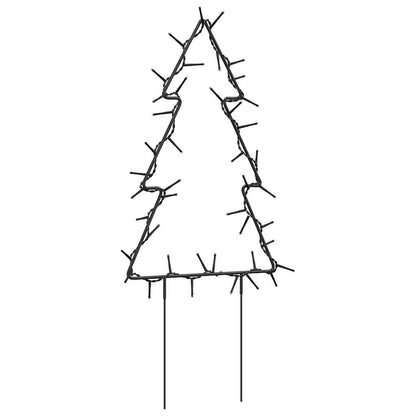 Christmas Light Decoration Set of 3 Warm white, Black Iron