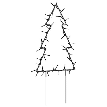 Christmas Light Decoration Set of 3 Warm white, Black Iron