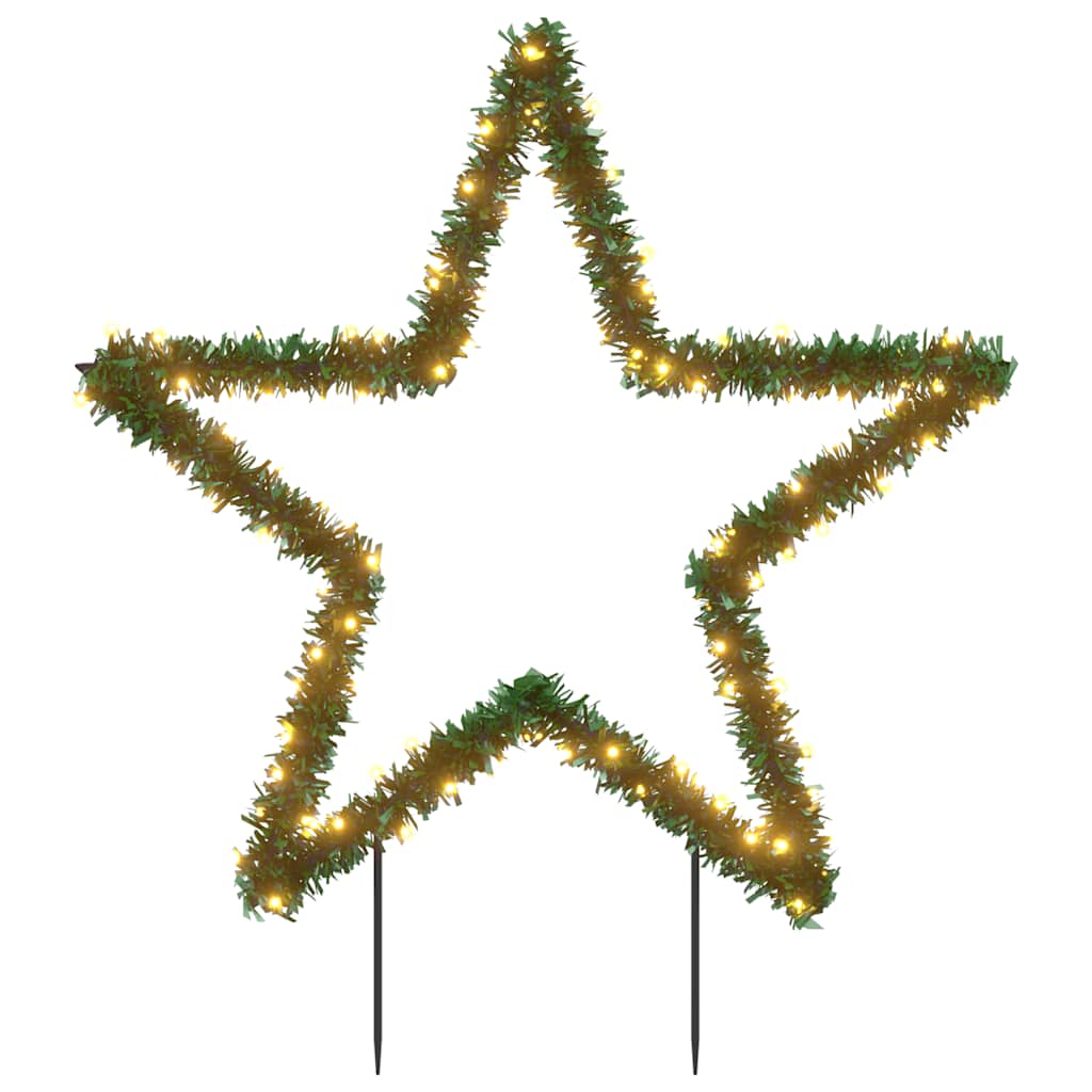 Christmas Light Decoration Black and Warm White Iron, PVC Large