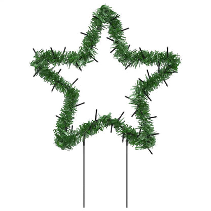 Christmas Light Decoration Set of 3 Warm White Iron, PVC