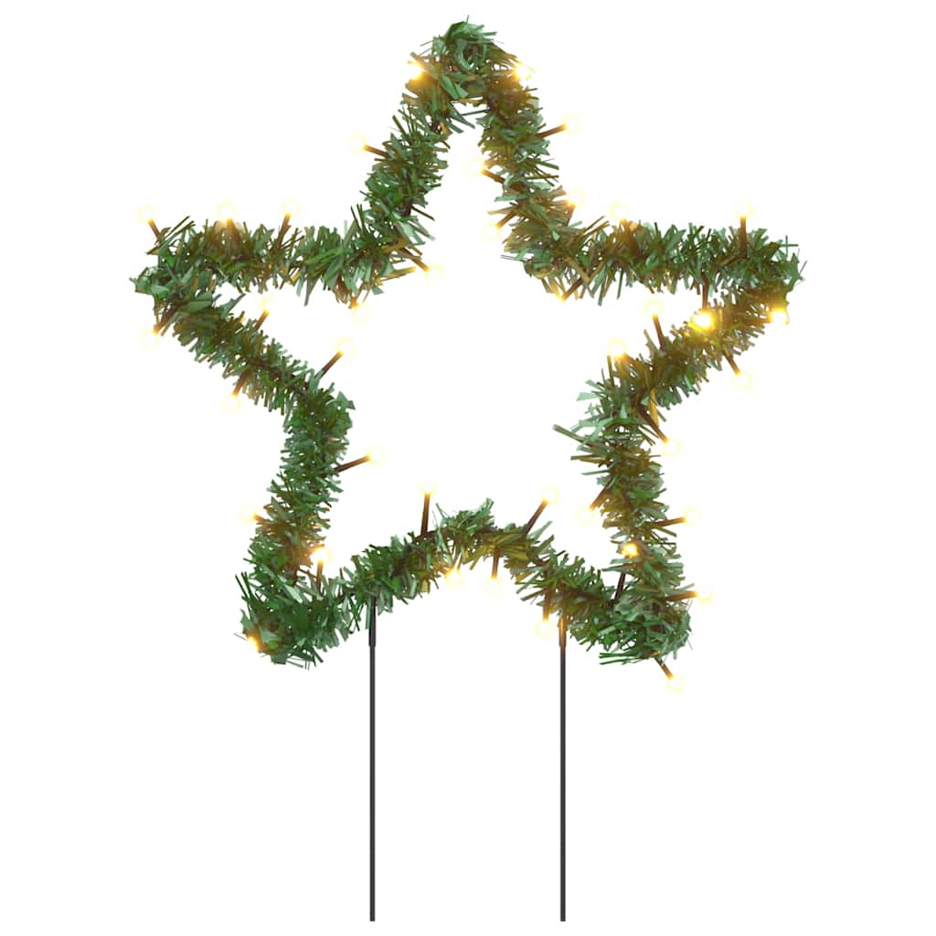 Christmas Light Decoration Set of 3 Warm White Iron, PVC