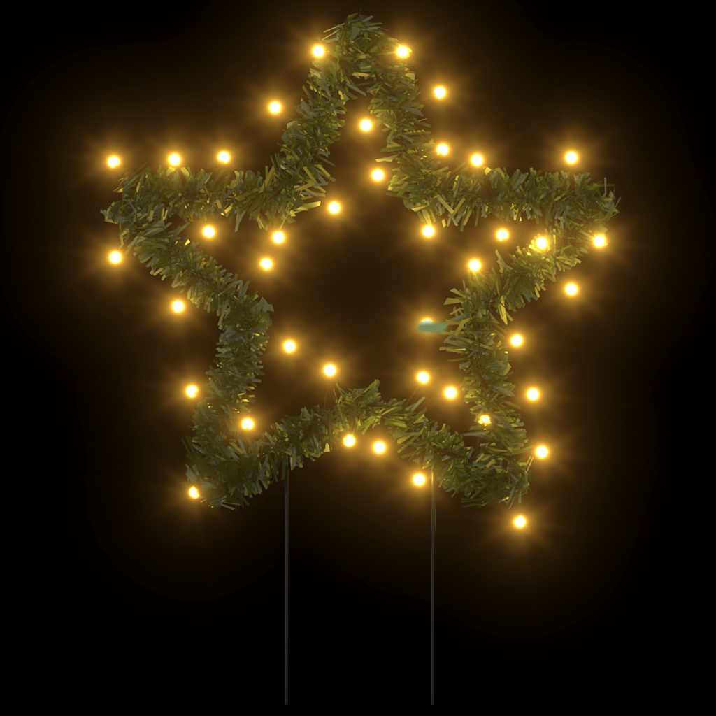Christmas Light Decoration Set of 3 Warm White Iron, PVC