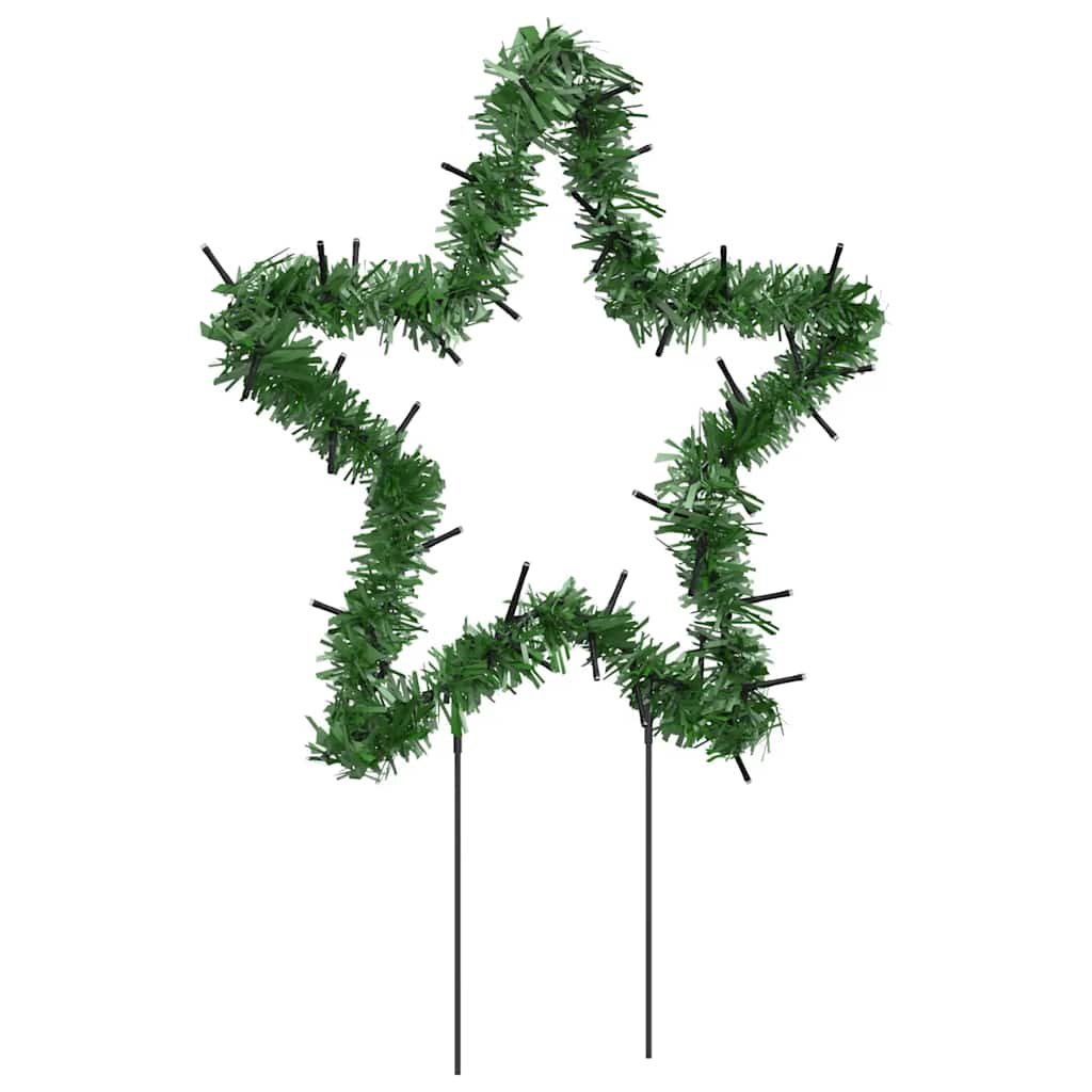 Christmas Light Decoration Set of 3 Warm White Iron, PVC