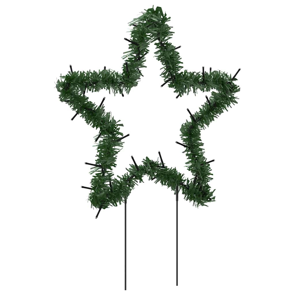 Christmas Light Decoration Set of 3 Warm White Iron, PVC