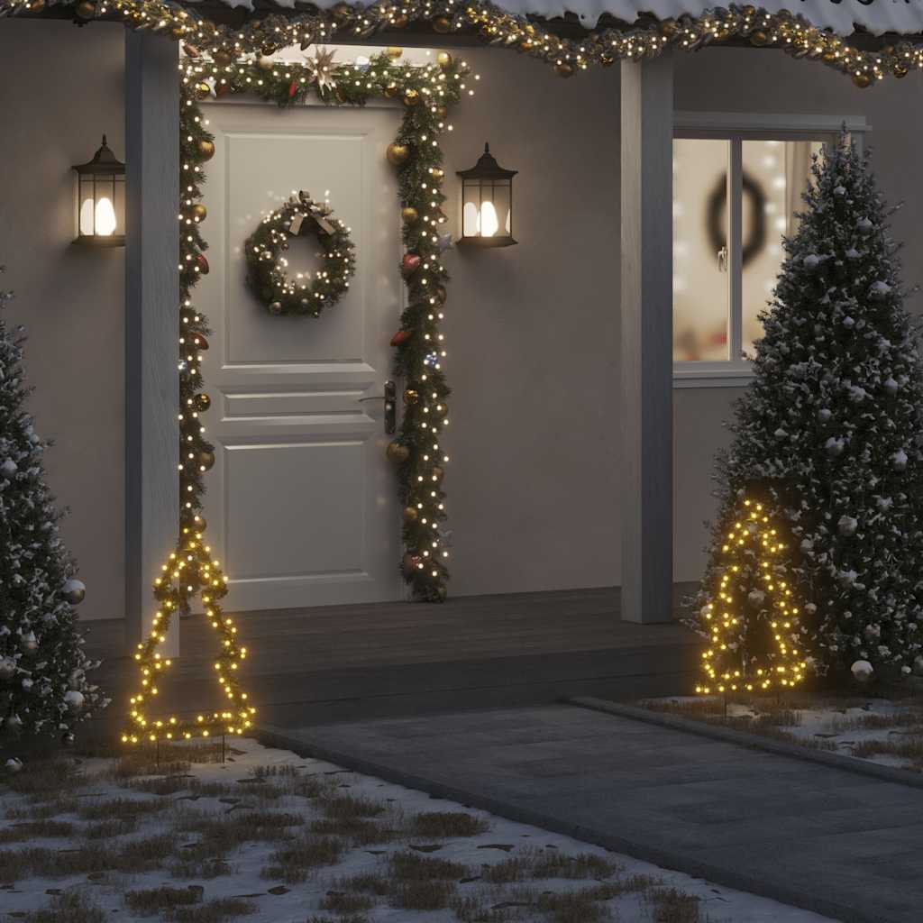Christmas Light Decoration Warm white, Black, Green Iron, PVC