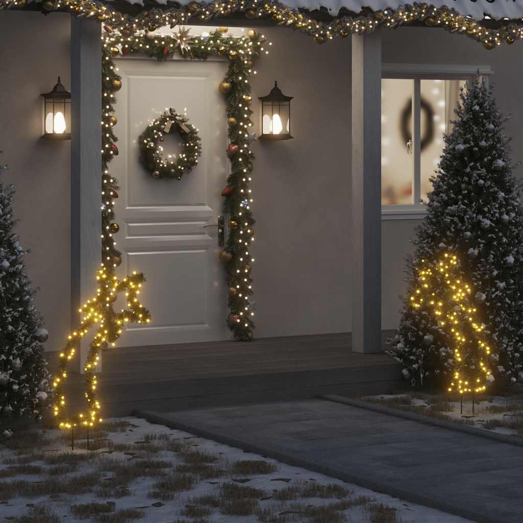 Christmas Light Decoration Warm white, Green Iron, PVC