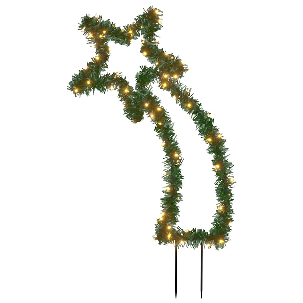 Christmas Light Decoration Warm white and black Iron and PVC