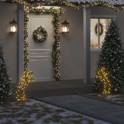 Christmas Light Decoration Warm white and black Iron and PVC