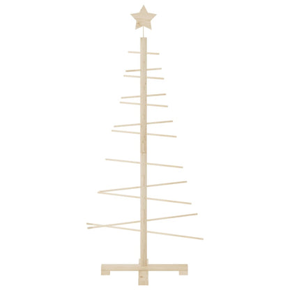 Wooden Christmas Tree Natural Wood Solid Pine Wood Small