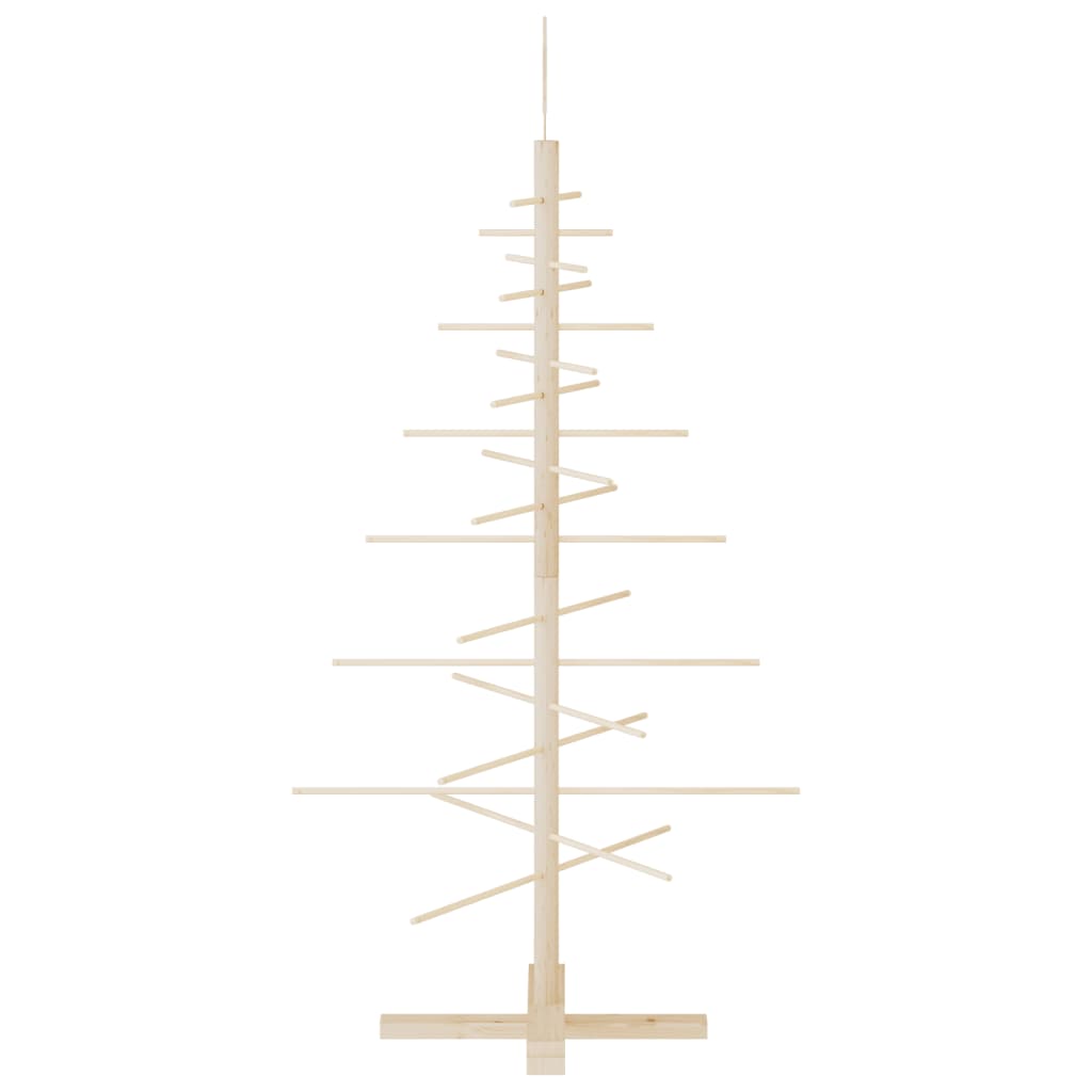 Wooden Christmas Tree Natural Wood Solid Pine Wood Small
