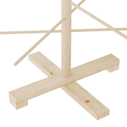 Wooden Christmas Tree Natural Wood Solid Pine Wood Small