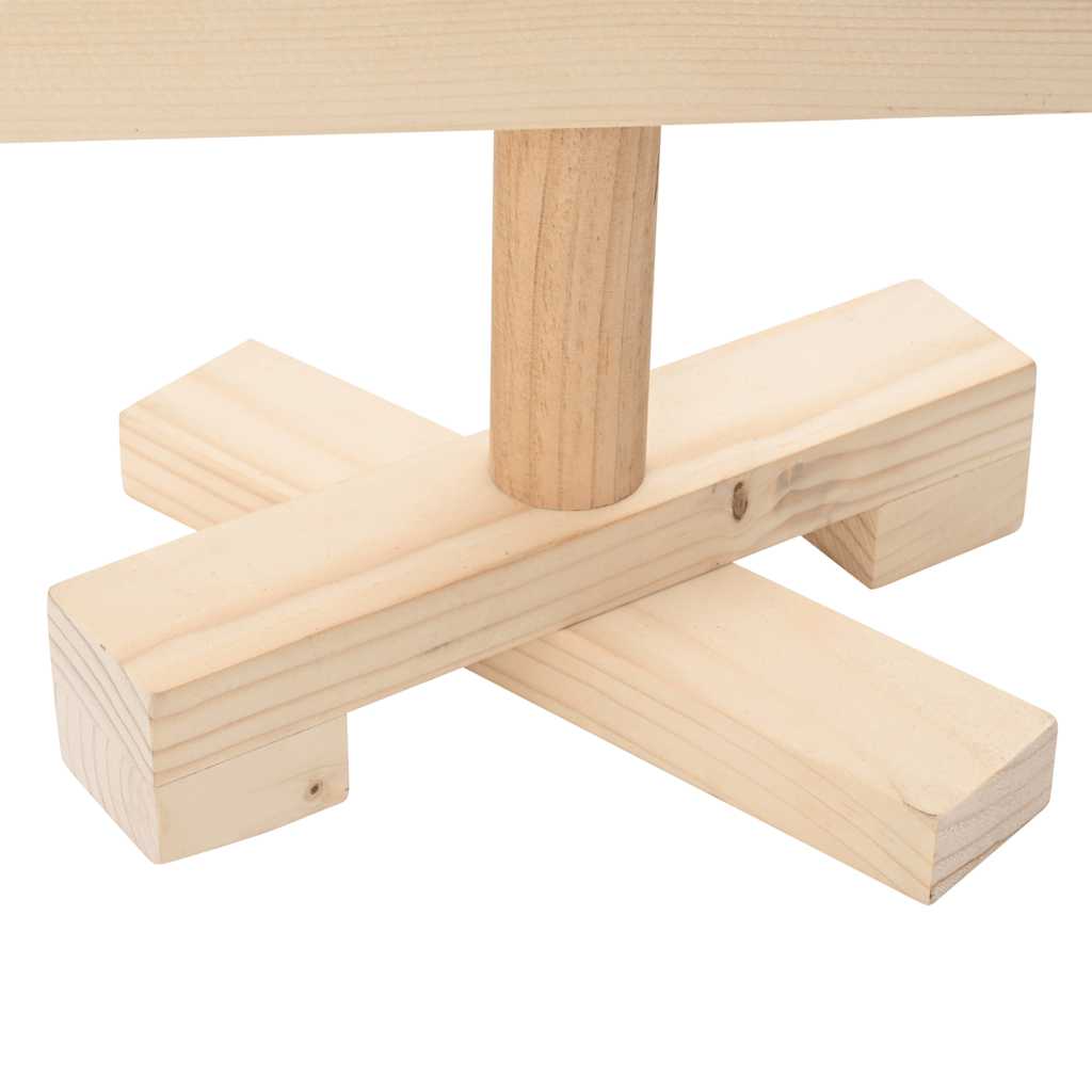 Wooden Christmas Tree for Decoration 35.4" Solid Wood Pine