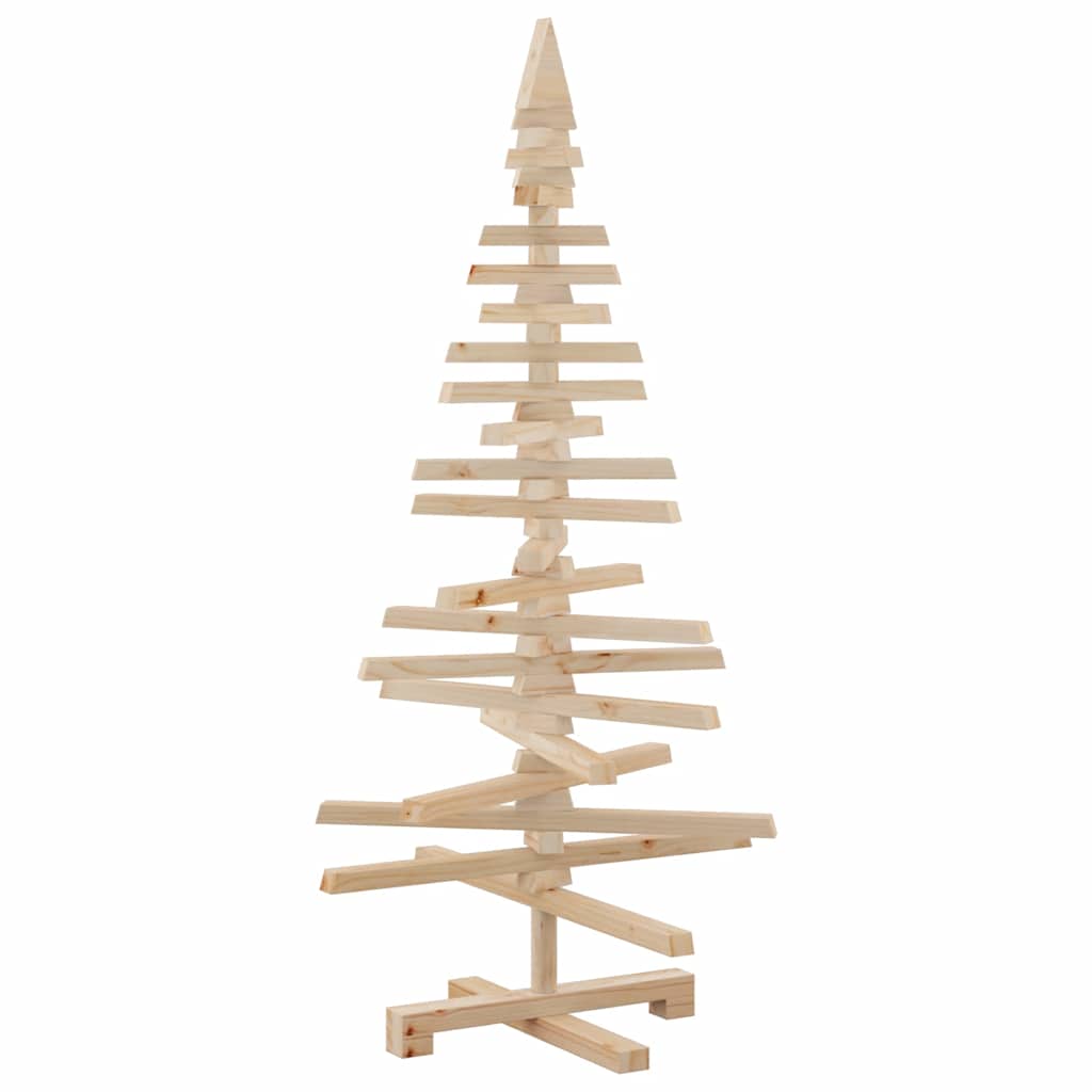 Wooden Christmas Tree for Decoration 47.2" Solid Wood Pine