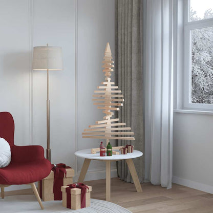 Wooden Christmas Tree for Decoration 47.2" Solid Wood Pine