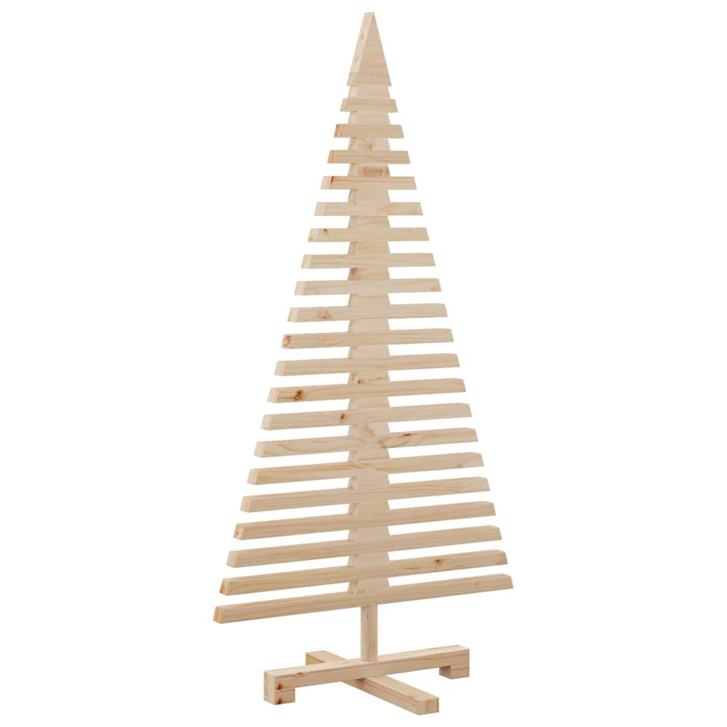 Wooden Christmas Tree for Decoration 47.2" Solid Wood Pine