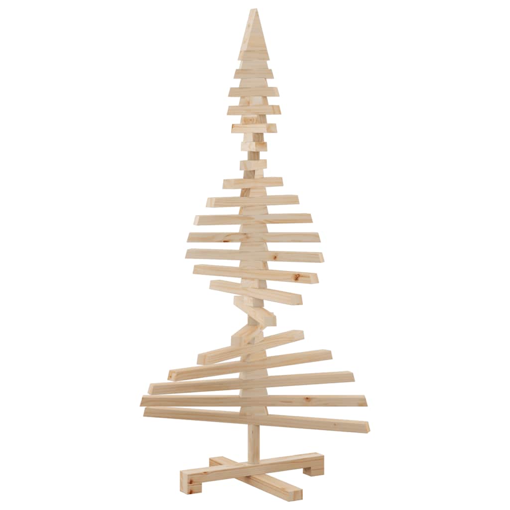 Wooden Christmas Tree for Decoration 47.2" Solid Wood Pine