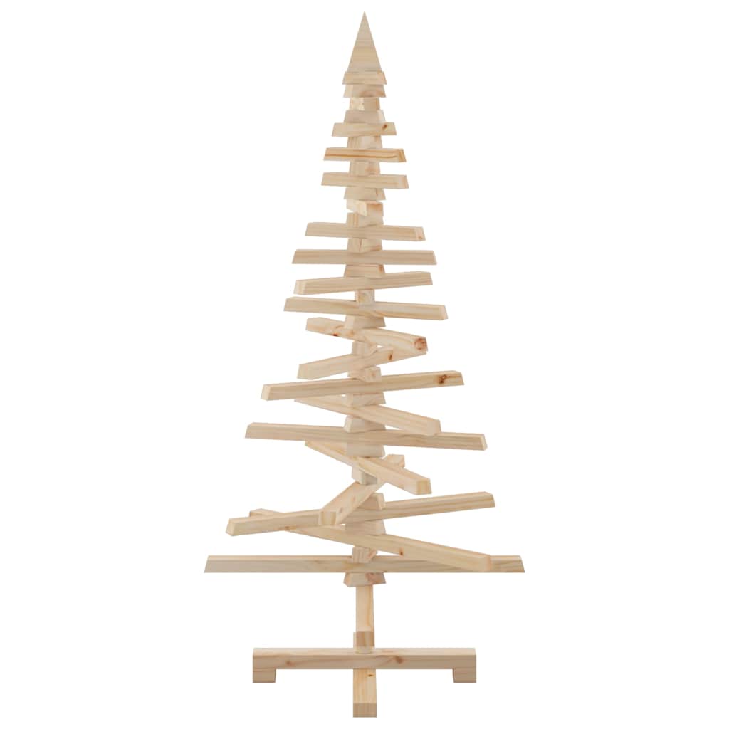 Wooden Christmas Tree for Decoration 47.2" Solid Wood Pine